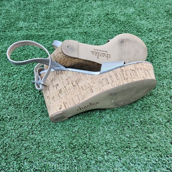 Charles by Charles David Cork Wedge Sandals - Picture 5 of 6
